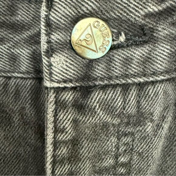 Georges Marciano For Guess Black High Rise Straight Jeans Zipper Ankle Size 31 - Picture 4 of 8